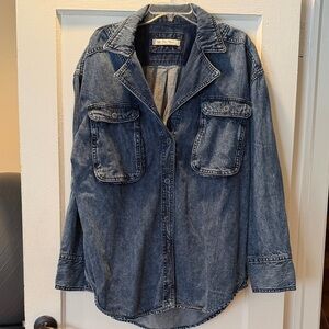 We The Free Dark Blue Jean Jacket